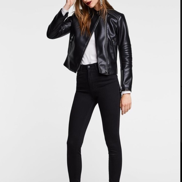 Zara Faux Leather Jacket - Picture 8 of 8